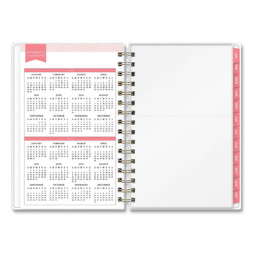 Blue Sky® Day Designer Navy Stripe Daily-monthly Planner, Navy Stripe Artwork, 8 X 5, Navy-white Cover, 12-month (jan To Dec): 2022 freeshipping - TVN Wholesale